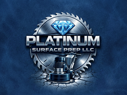 Platinum Surface Prep LLC diamond and concrete grinder logo